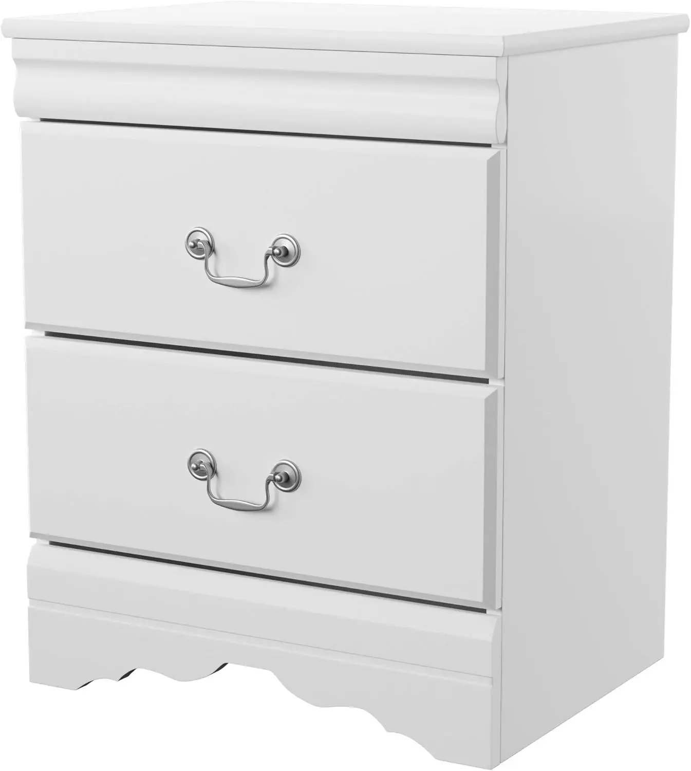 

Traditional Children's 2 Drawer Nightstand, White