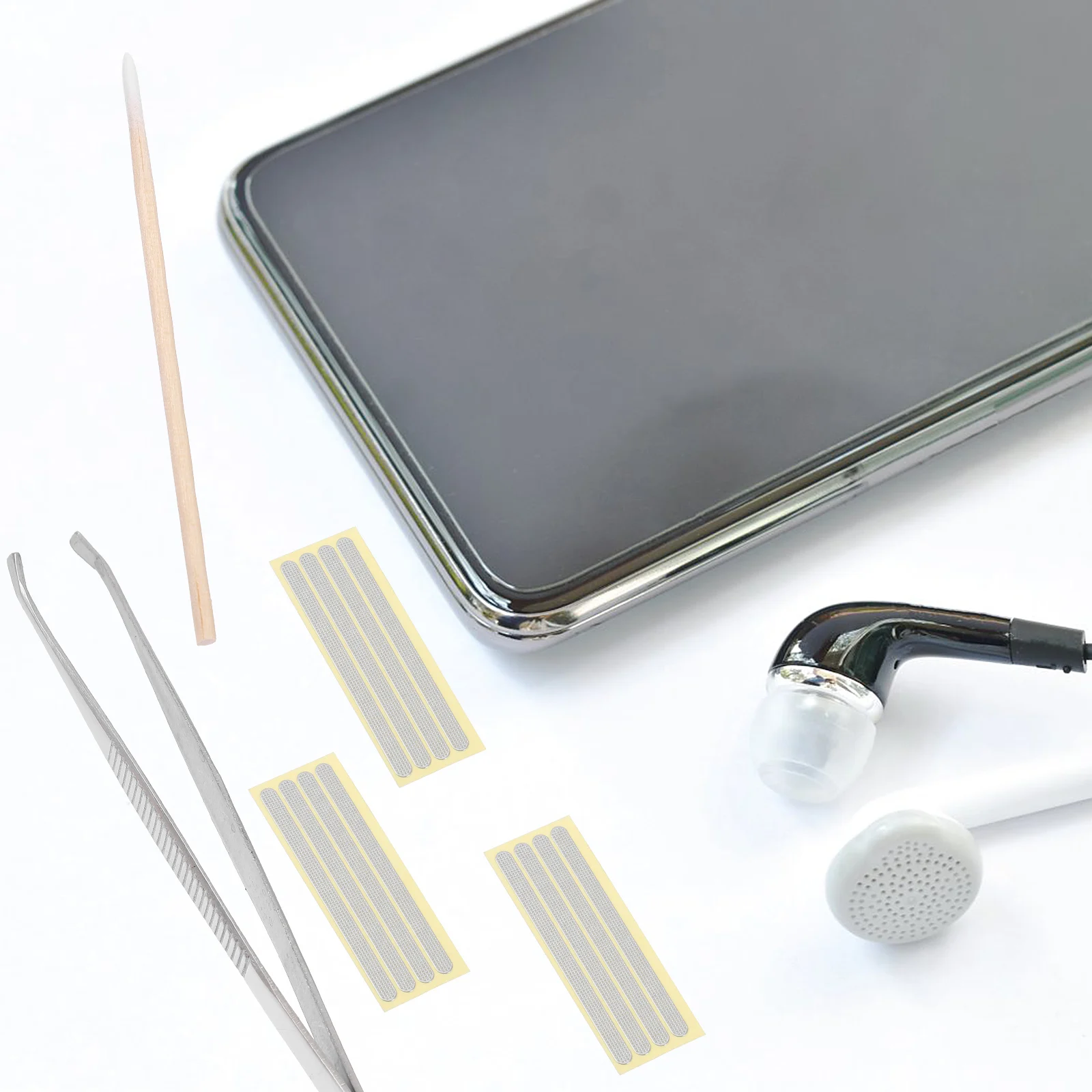 مجموعة واحدة من ملصقات شبكية مقاومة للغبار ومكبر الصوت اللوحي وواقي شبكي لاصق مضاد للغبار والتنفس وسهل التركيب وأداء موثوق