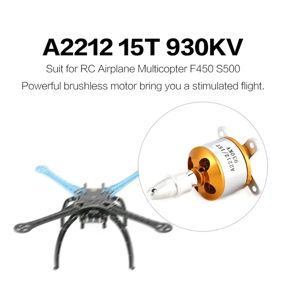 

10PCS A2212 2212 Brushless Motor 930KV 1000KV 1400KV 1800KV 2200KV 2450KV For RC Aircraft Plane Multi-copter Brushless Outrunner