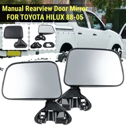 1 Pair Left/Right Manual Rearview Door Mirror FOR TOYOTA HILUX 1988-2005