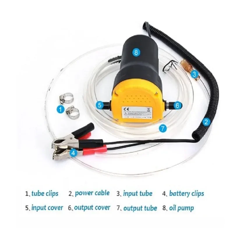 자동차 엔진 오일 펌프, 12V 전기 디젤 유체 섬프 추출기, 소기 연료 이송 흡입 보트, 오토바이 전기 