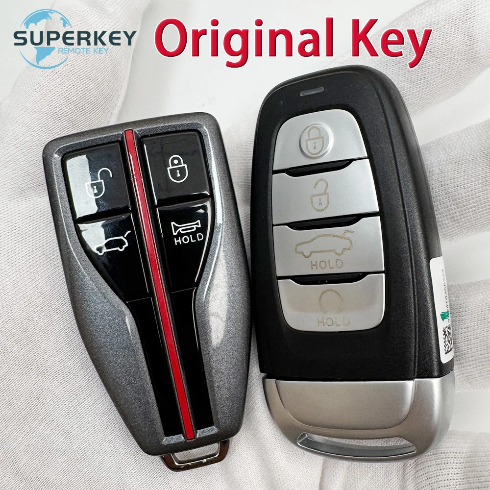 

Original Car key For HONGQ IHS5 HS7 HS9 H9 H7 H5 HQ9 E-HS3 E-HS9 Keyless Go 8A ID46 Chip 433Mhz Smart Remote Control