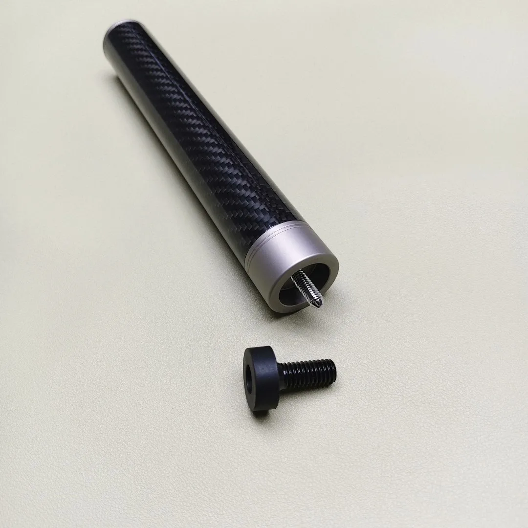 pool-cue-8-inches-billiards-extension-with-bumper-thread-3-8-16-carbon-fiber-rod-meucci-blackcreek-leithandy-sugartree-jacoby