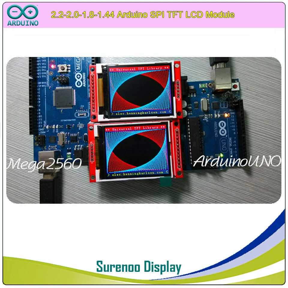 1.44-1.8-2.0-2.2 inch Serial SPI TFT LCD Display Module Screen ST7735S ILI9225G Drive Board for Arduino UNO Mega2560 / STM32