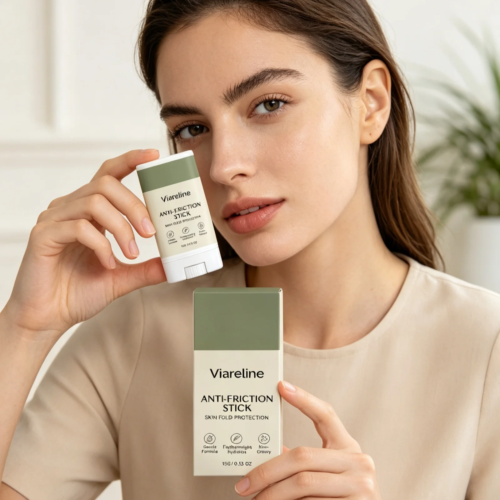 Viareline Skin Anti Friction Stick Soothes Surface Redness Slow down Dry Tight Moisturizing Refreshing Not Heavy Body Care Paste