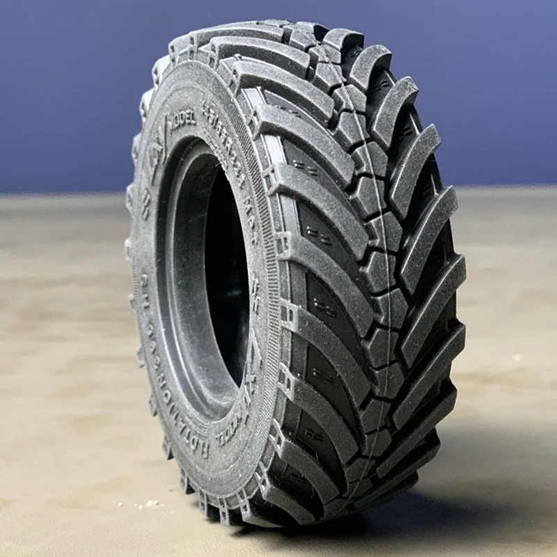 1pcs Simulation Herringbone Tires Gravel Tires for 1/14 Tamiya RC Truck SCANIA 770S R620 VOLVO BENZ Arocs MAN TGX Car - view 2