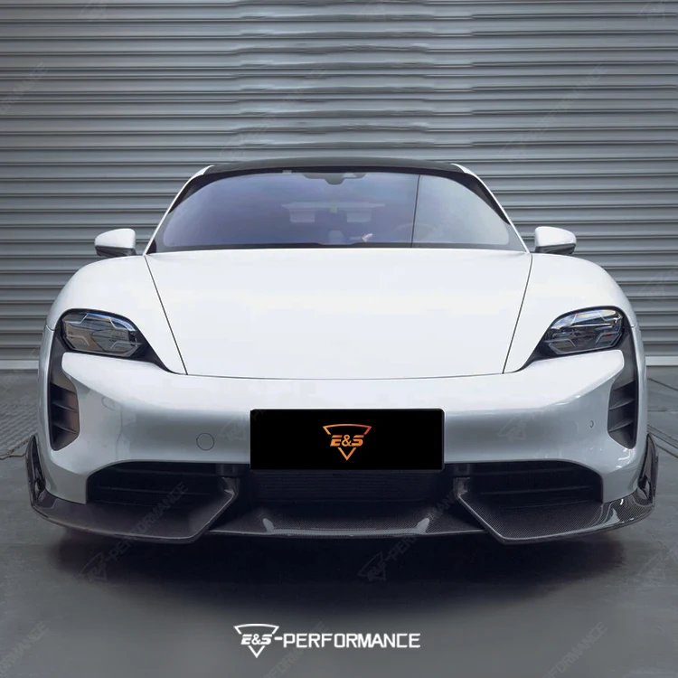 Auto Part Facelift dla Porsche Taycan Upgrade to M Style Front Lip Rear Diffuser Side Skirts Carbon Fiber Material Body Kit