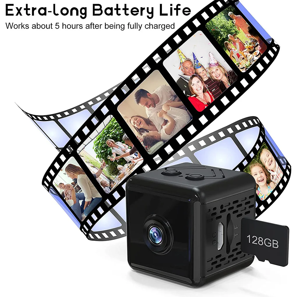 كاميرا X6D Mini IP HD 1080P كاميرا مراقبة أمنية رياضية لاسلكية للمنزل الذكي مع بطارية مدمجة للرؤية الليلية #3