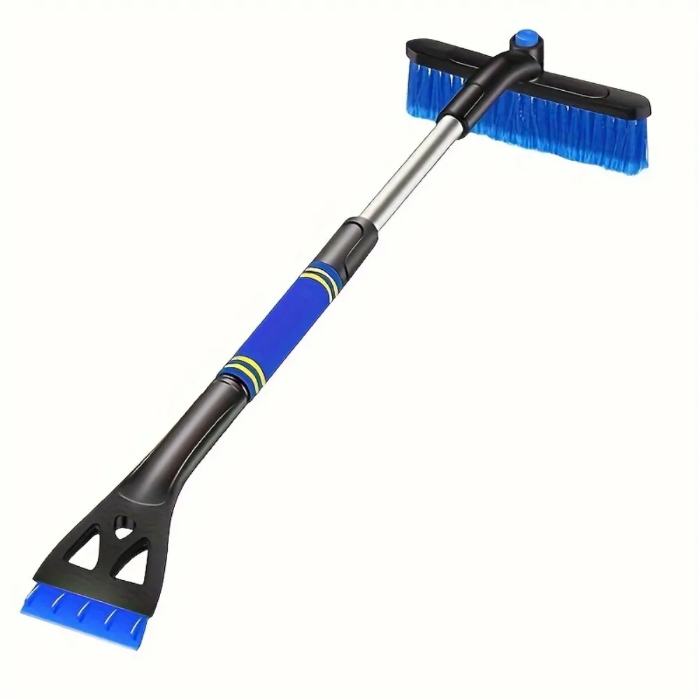 Extendable Pole Car Snow Brush Detachable Rotatable Head Snow Removal Tool Three in One Multi Functional Automotive Essentials