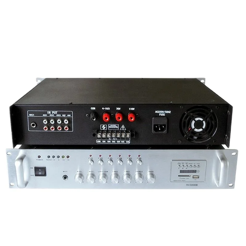 Factory Supply 80W PA System Public Address Amplifier  Power Amplifier