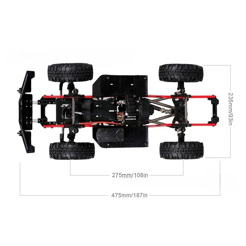 

Aosta DIY RC Car A2X-313C tire 275mm/10.8 inch wheelbase bottom frame 54035T motor 1/10 Best Gift for Kids and Adult