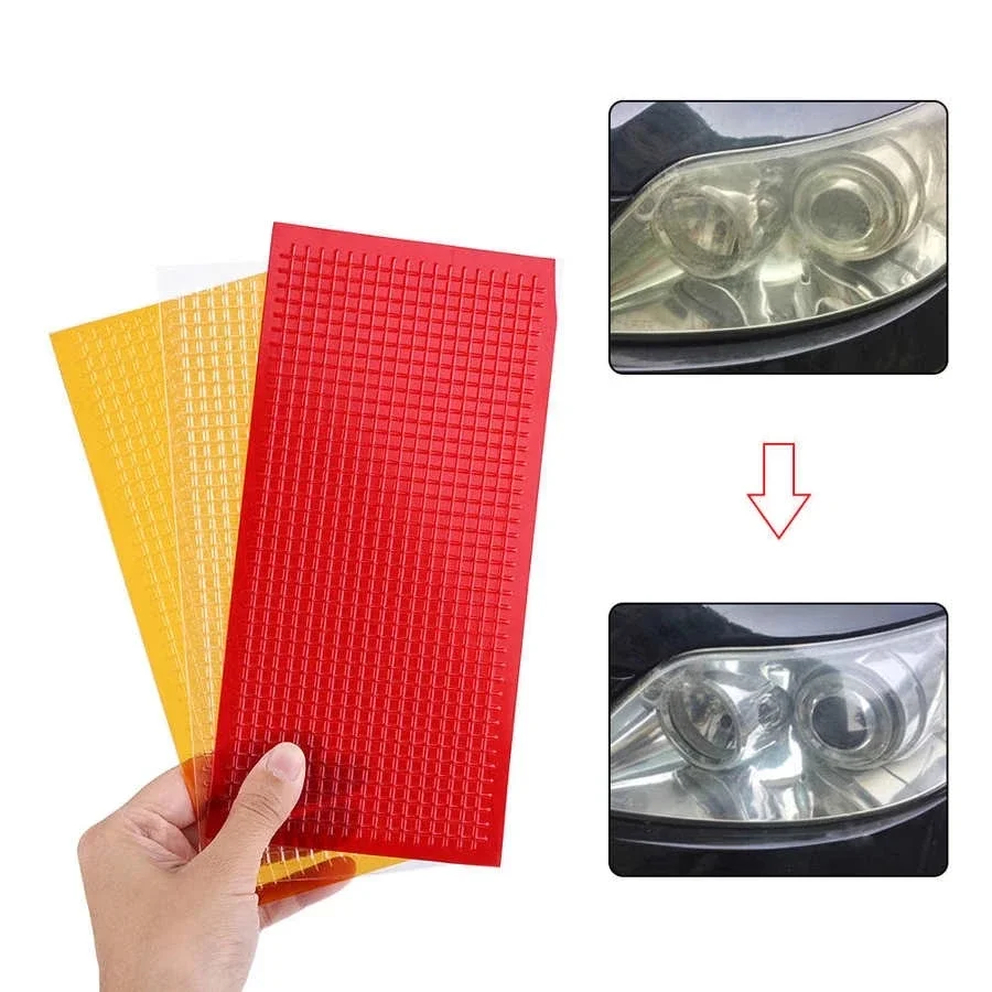 3pcs Auto Lens Repair Kit Car Lights Crack Repair Film Multi-Pack Headlight Taillight Repair Tools