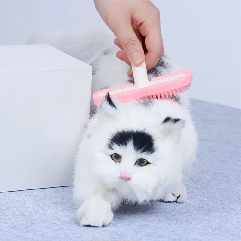 1pc Pet Rabbit Brush Cat Grooming Comb Silicone Fur Brush for Guinea Pig Chinchilla Cleaning Grooming Tool Rabbit Accessories