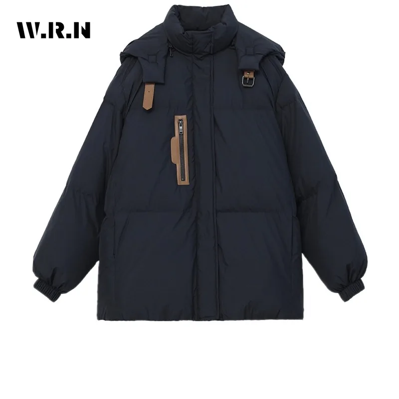 

Women Casual Retro Long Sleeve Single Breasted Parkas 2023 Autumn Winter Fashion Oversized Outerwear Jacket Warm Solid Coat