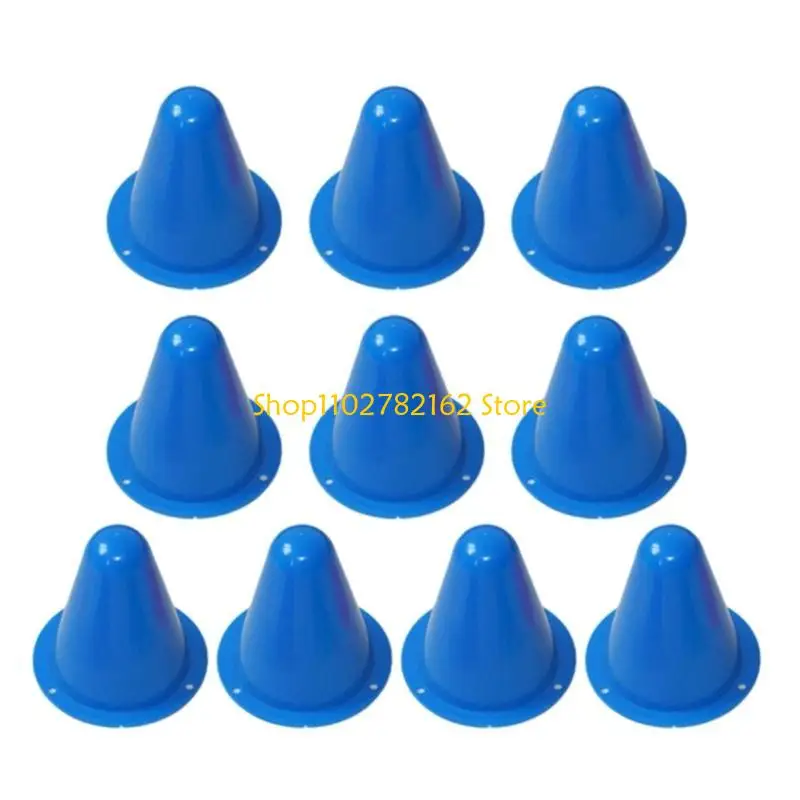 547B 10 Pcs Roller Skating Cones Training Marker Small Cones Mini Cones for Kids Games Indoor and Outdoor Sport
