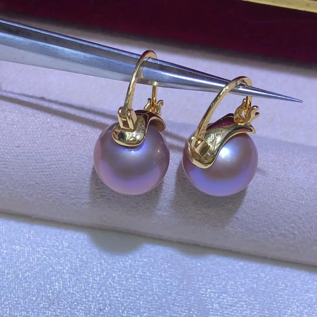 الجملة S925 فضة أقراط جبل النتائج إعدادات قاعدة تصاعد أجزاء ملحق ل 11-12 مللي متر اللؤلؤ 5 زوج/وحدة #5