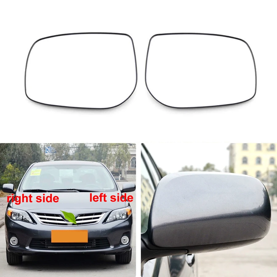 

Car Mirrors For Toyota Corolla / Corolla EX 2007-2013 Car Exterior Side Mirrors Reflective Lens Rearview Mirror Lenses Glass