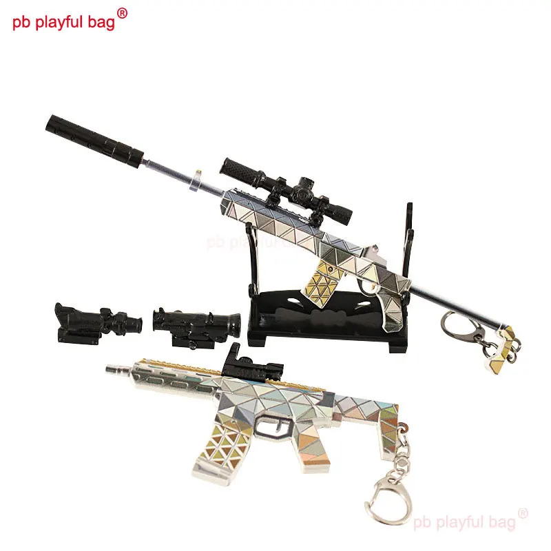 Mini Toy Gun Model Action Figures MINi14 CS Game Toys Kids Christmas gifts Gifts Creative Metal Keychain Decorative HG301