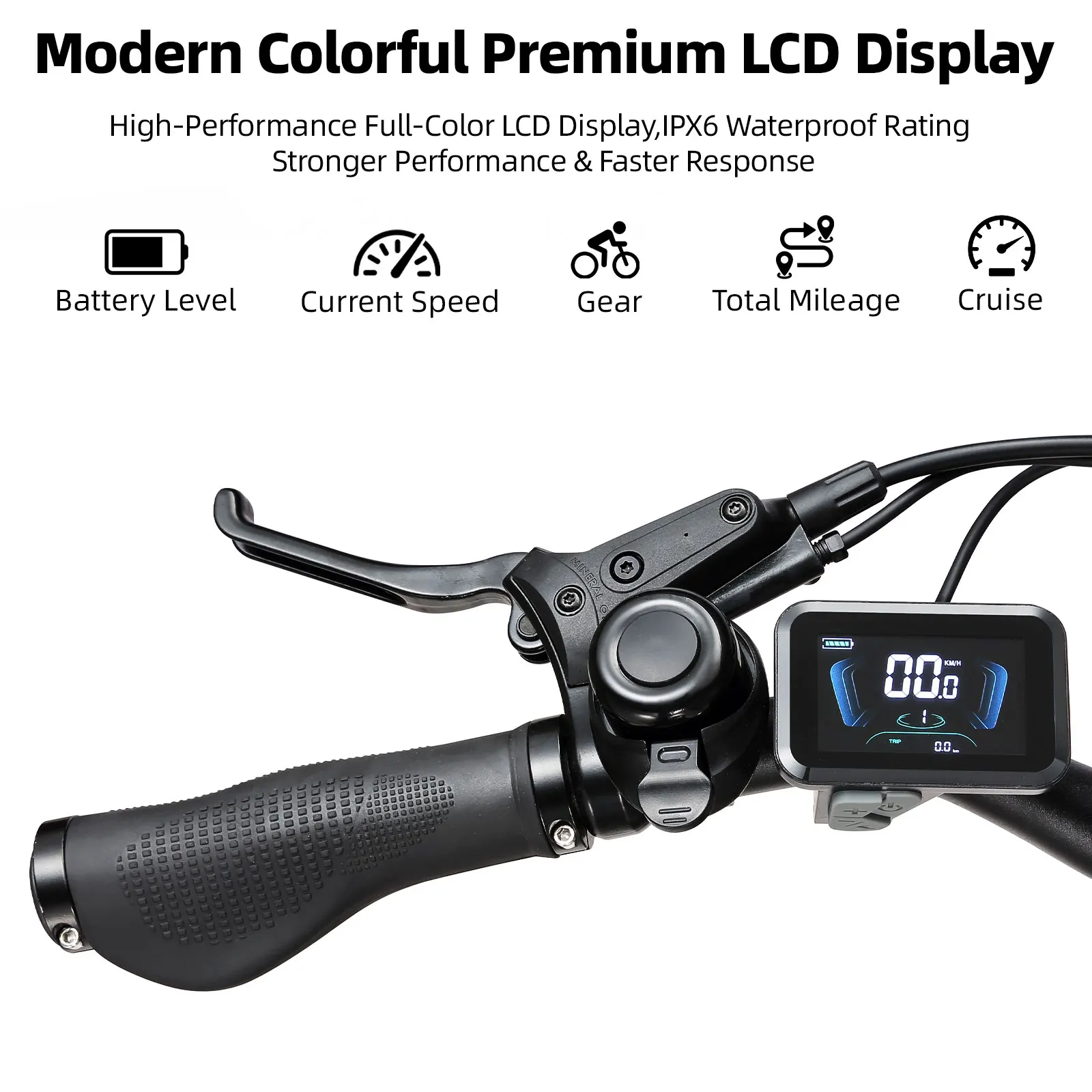 Bicicleta eléctrica Ttgo C5 48V 13.5Ah para adultos, con cuadro de aleación de aluminio, neumáticos de 27.5*2.4 pulgadas, 7 modos de asistencia, autonomía de 90-110 km, motor sin escobillas, batería de litio, frenos de disco, apta para todo tipo de terreno, nieve, arena, carretera y uso diario. Envío gratuito.