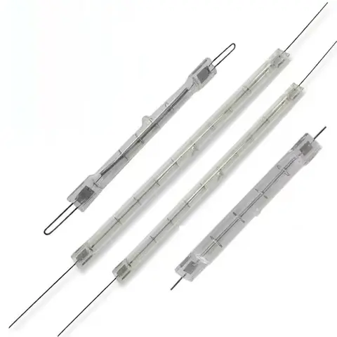 자세히 둘러보기 허니 플라이 적외선 히터 램프 투명 220V/110V 750W 1000W 175mm 200mm 할로겐 가열 튜브 트윈 나선형 건조 석영