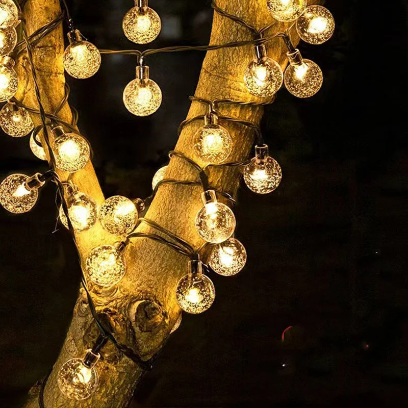 

Solar Bubble Light String 8 Modes Wedding Garden Street Patio Holiday Ramadan Tree Decoration Solar Light Outdoors