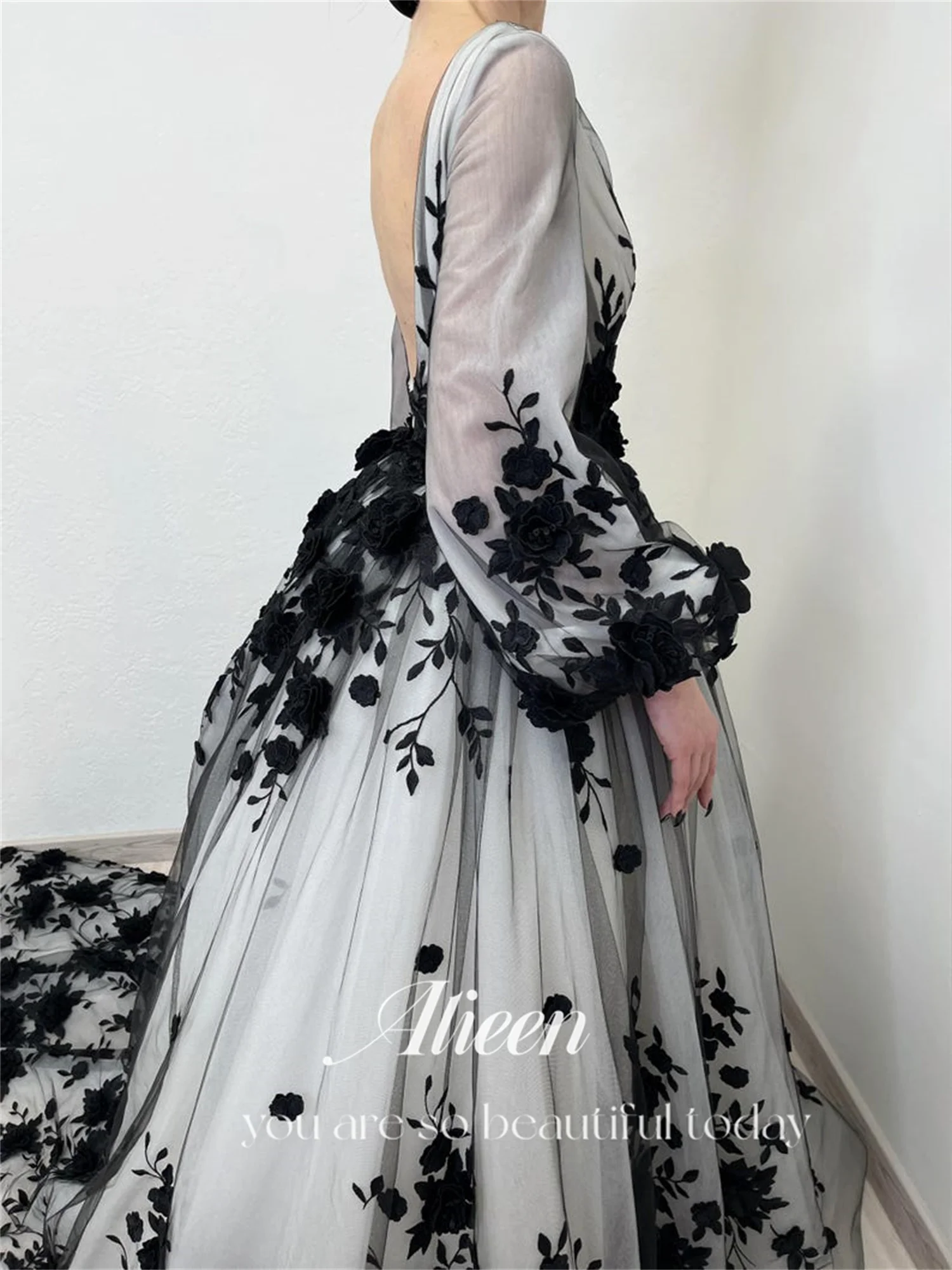 Aileen-vestido de novia personalizado de encaje, vestidos de fiesta elegantes y regordetes para mujer, Gala de noche, graduación, lujoso, largo, 2024