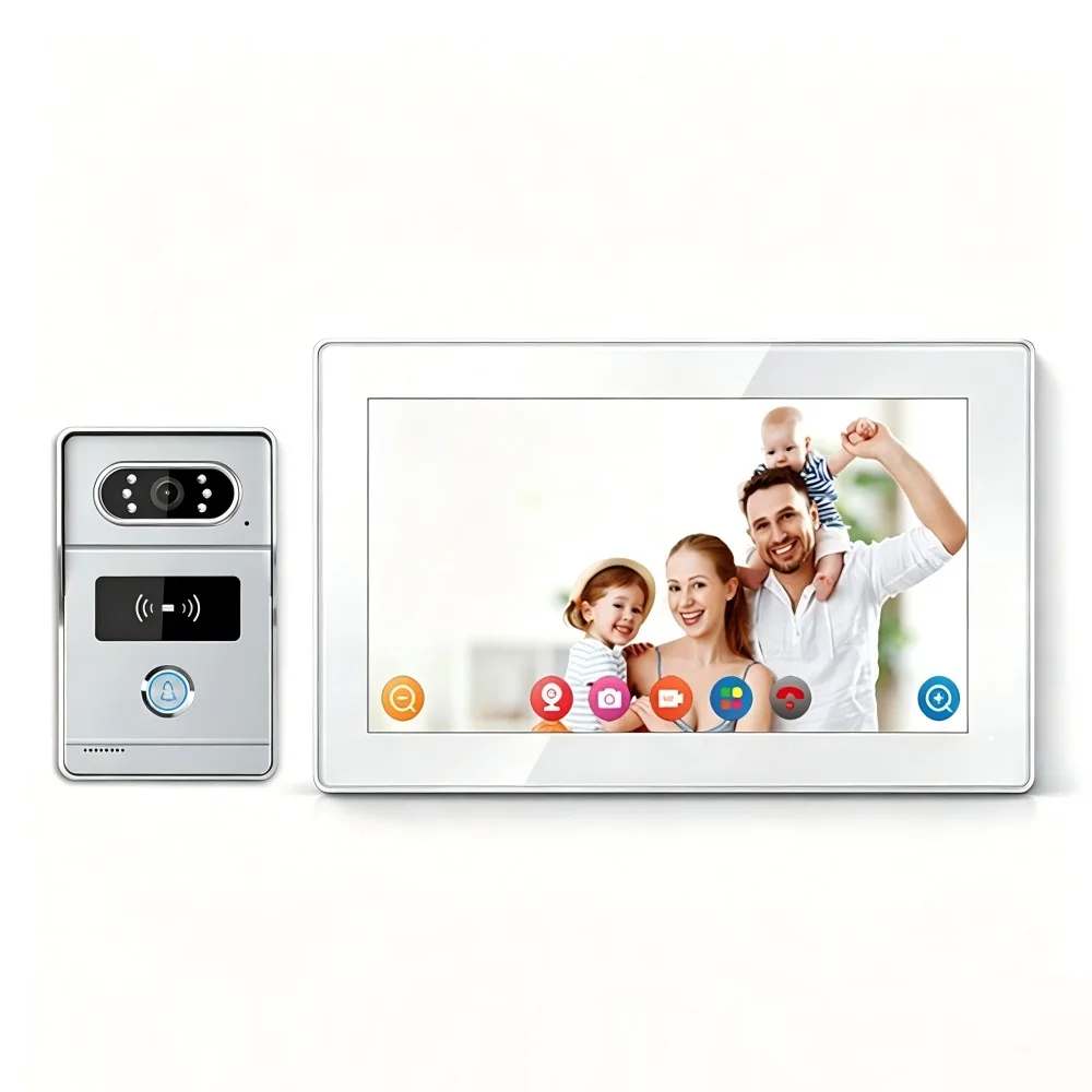 Two-way Intercom Security Smart Video Doorbell with 7
