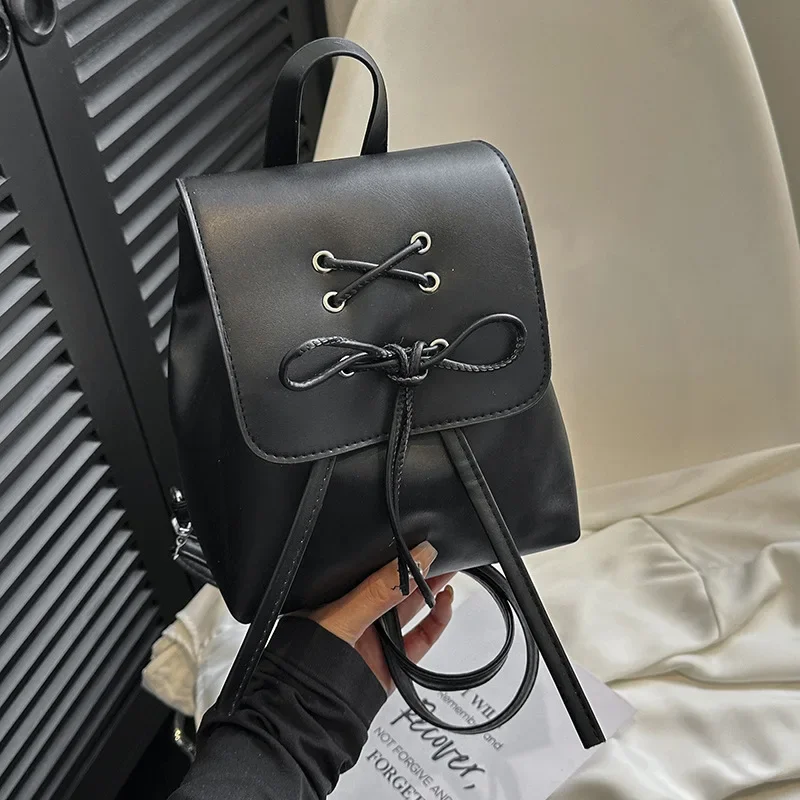

Ladies texture handbag gentle texture backpack going out leisure bag gentle women's bag