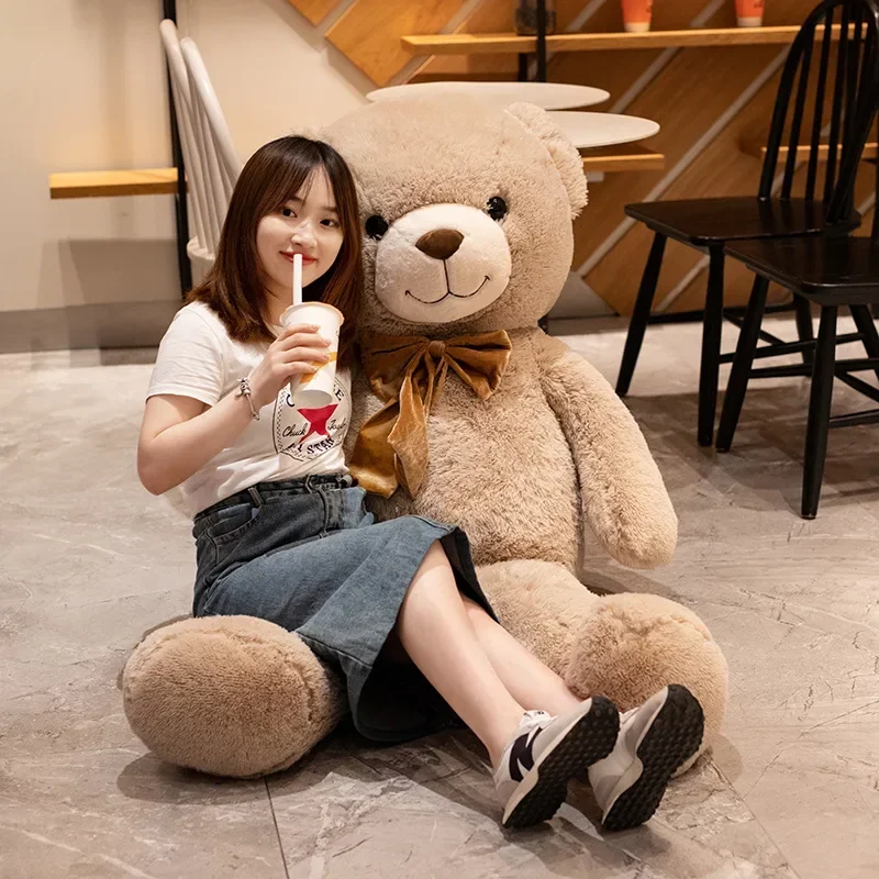 1pc High Quality Giant American Bear Plush Doll Soft Stuffed Animal Teddy Bear Plush Toys Girls Valentine Lover Birthday Gift