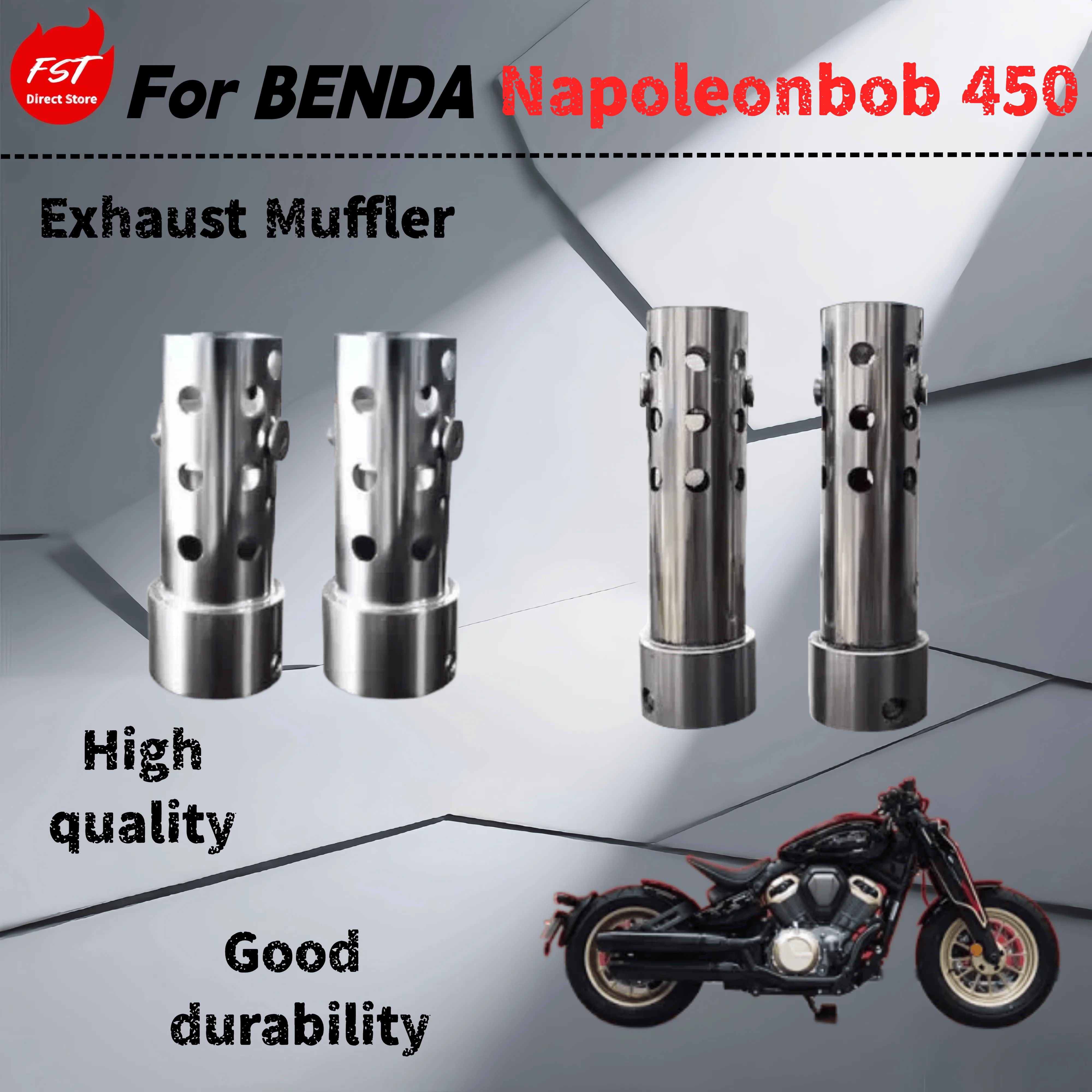 

For Benda Napoleonbob 450 retrofit exhaust pipe muffler exhaust muffler efficient noise reduction