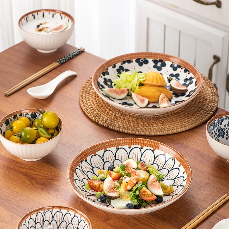 HYS Creative Ceramic Cowhide Box Tableware Set, Bowl Plate Gift Box, Opening Event Gifts
