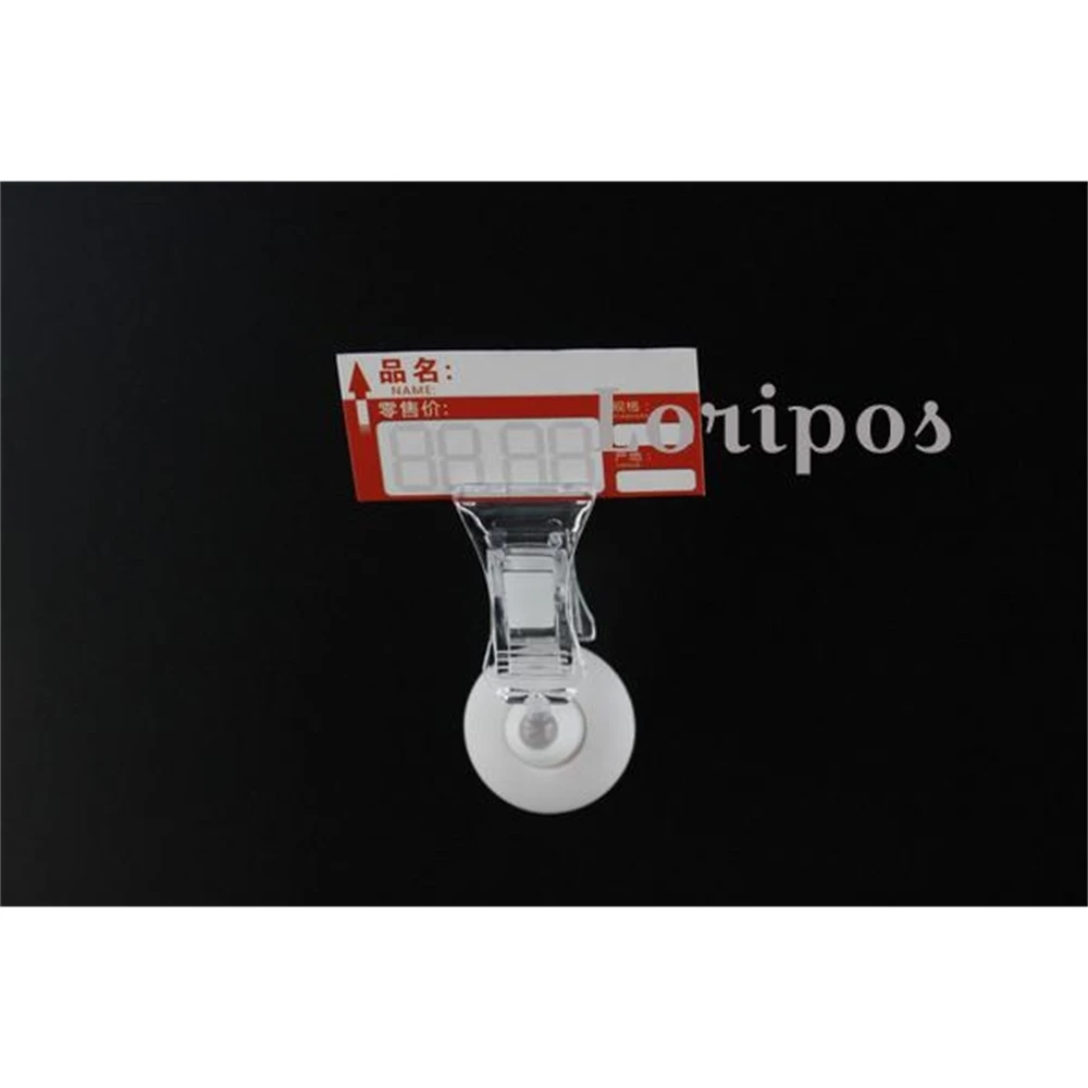 Sticky Sign Clip Plastic Pop Clip Label Holder Snap Name Card Display Retailing Merchandise Promotion Price Tag Clip Card Clamp