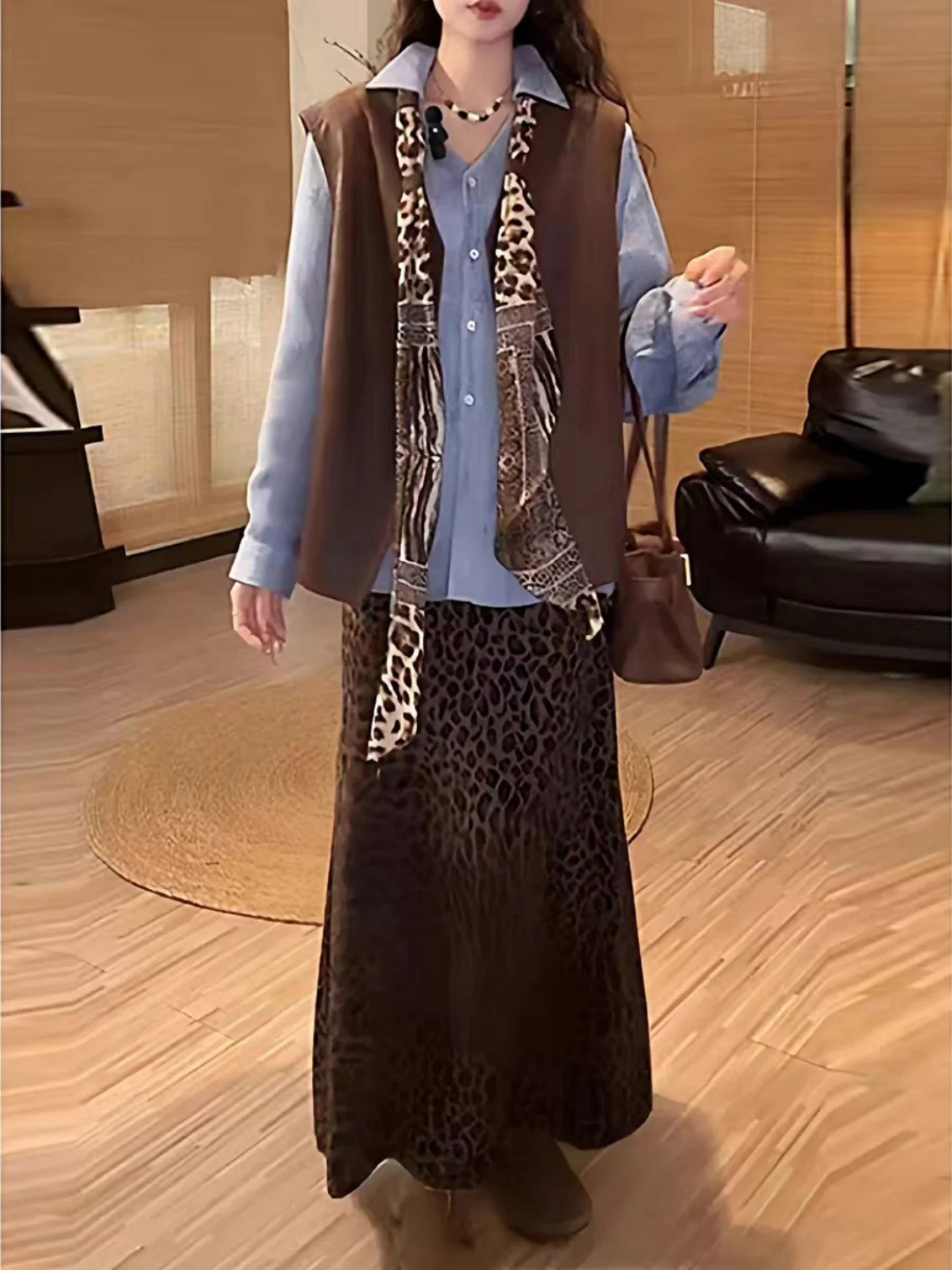 

Женский жилет в стиле ретро, корейский свободный крой, цветная повседневная верхняя одежда на одной пуговице, топ Ele Quali, трендовый сейчас