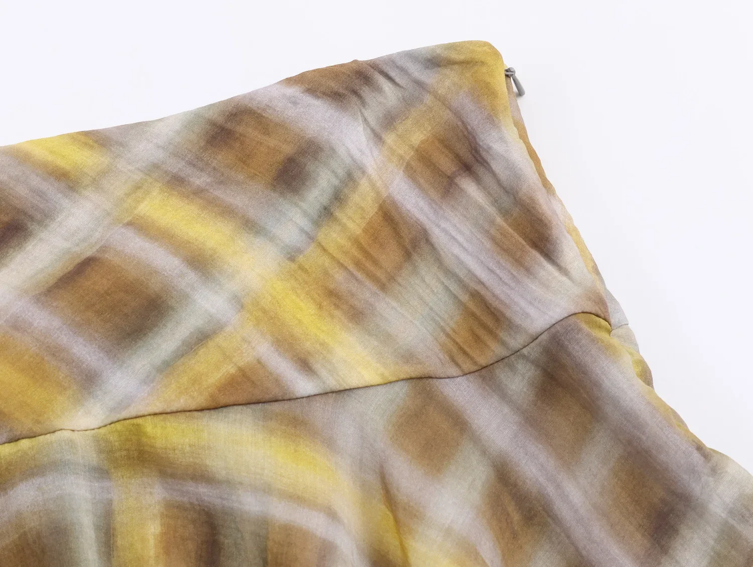 Woman's Plaid Printed Set Scarf Cape Bat-neck Bat Sleeves Cropped Shiet High-waisted Irregular Skirt Autumn New Female Chic Set