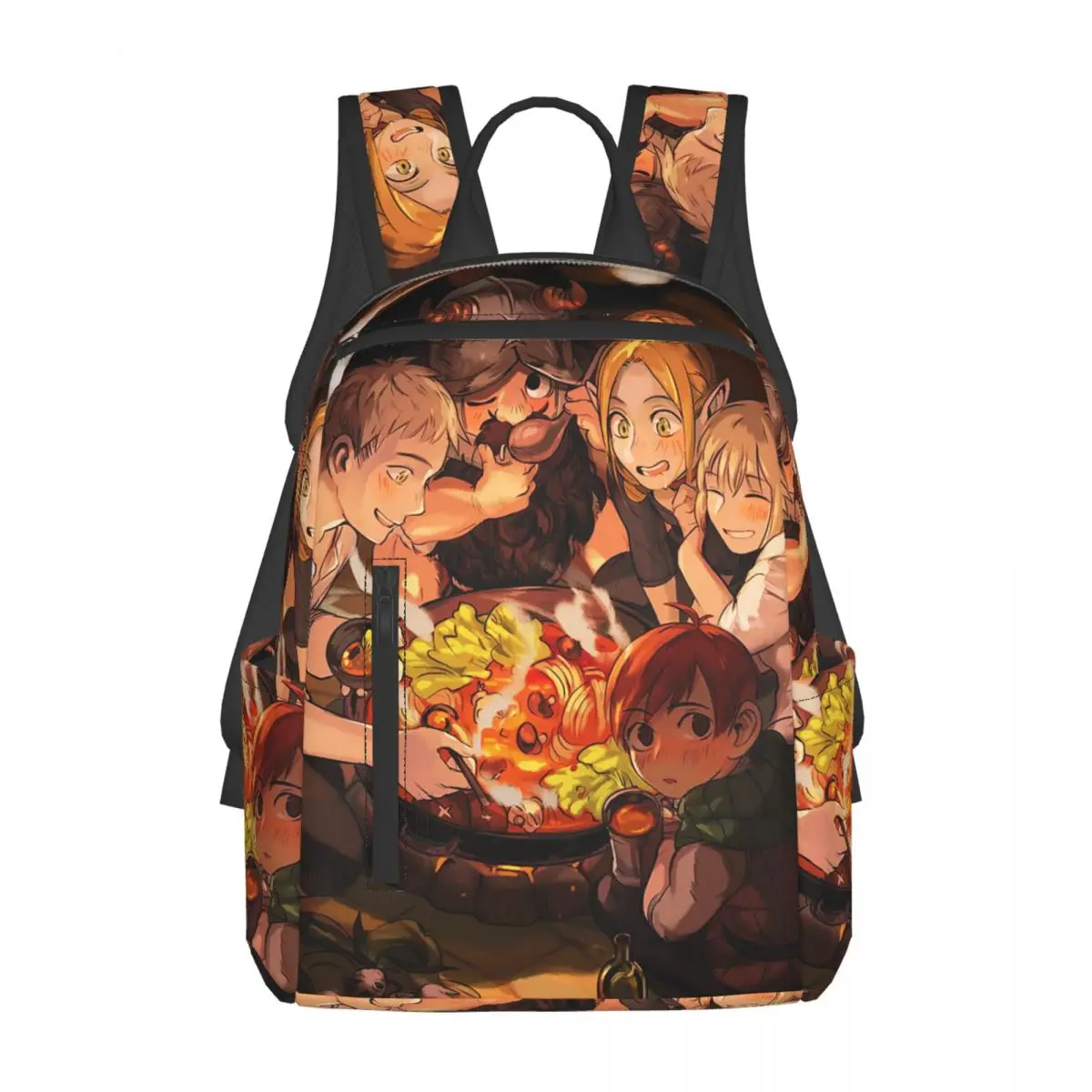 

Delicious In Dungeon Backpack Daypack Boys Girls BookBag School Bag Shoulder Bags for Men Women
