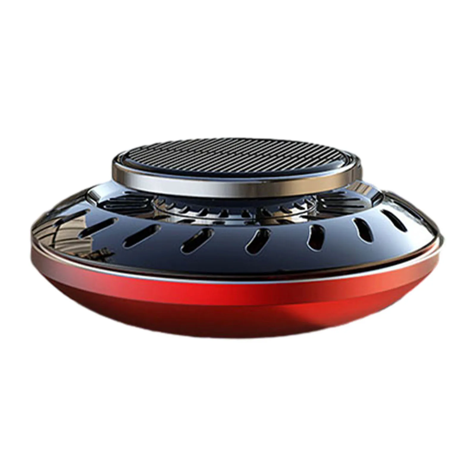 Red SolarPowered Rotating Diffuser  Infuse Your Car with Delightful Fragrances  Elevate Your Driving Experience