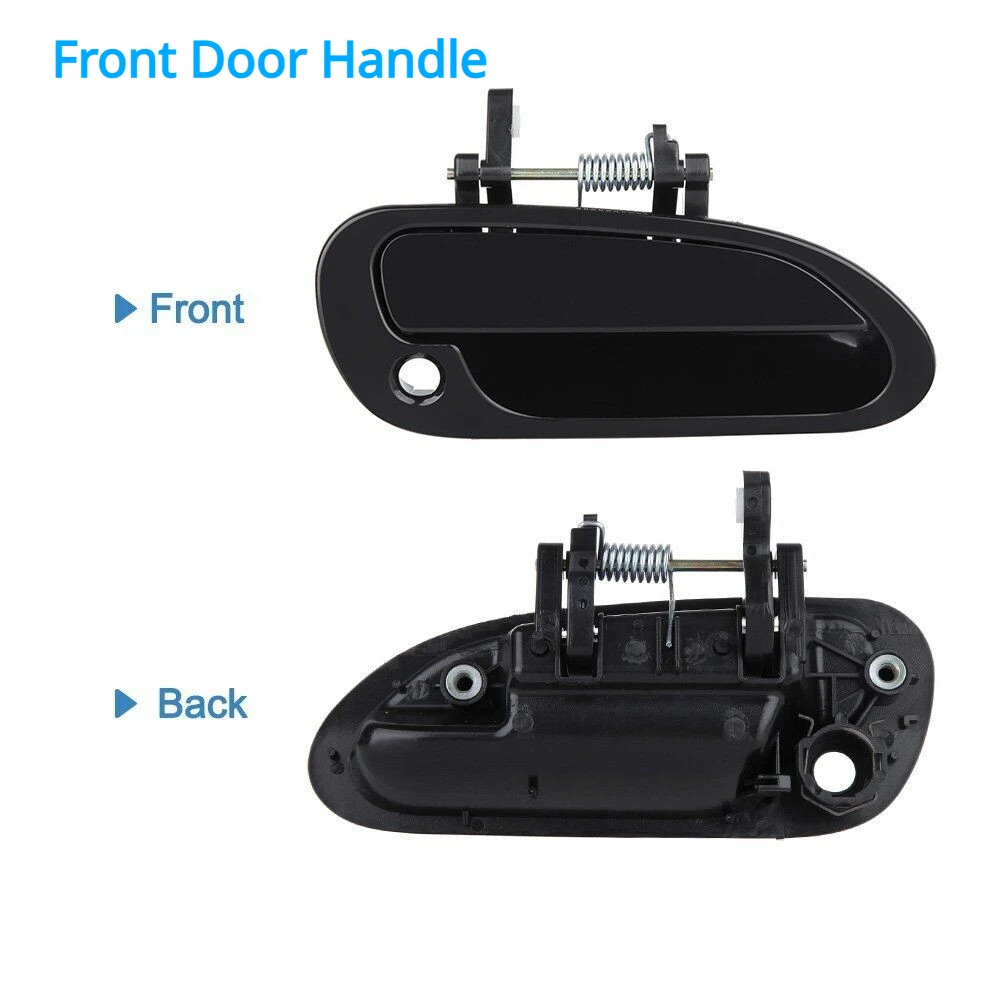 4PCS/lot Front Rear Exterior Outside Door Handles Set Black For 1998 1999 2000 2001 2002 Honda Accord Sedan 4-Doord 72180S84A01