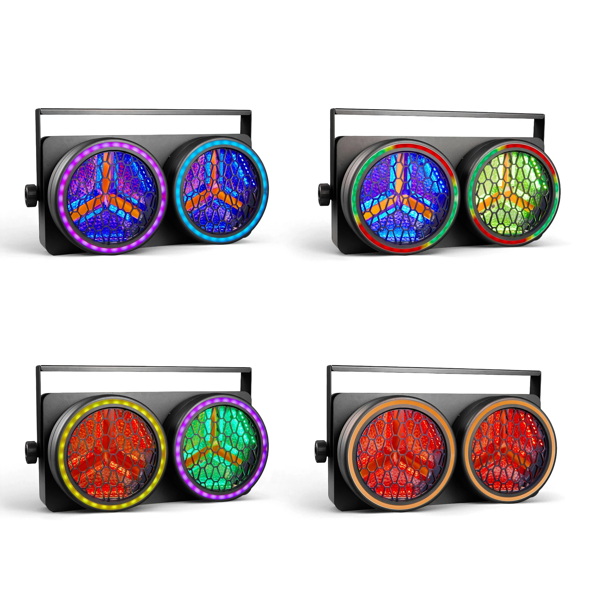 1/2/4Pcs 150W 2Eye LED RGB Audience Blinder Retro Matrix Light  Clubs Bars Events Shows Concerts DMX512 COB Par Fixture