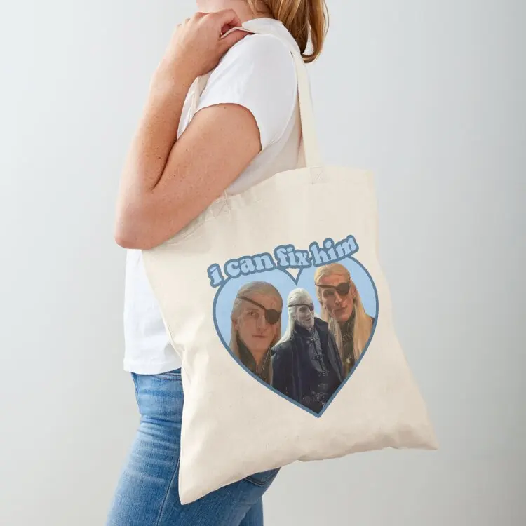 

i can fix him aemond targaryen Tote Bag ecological bags Canvas bag hand bag
