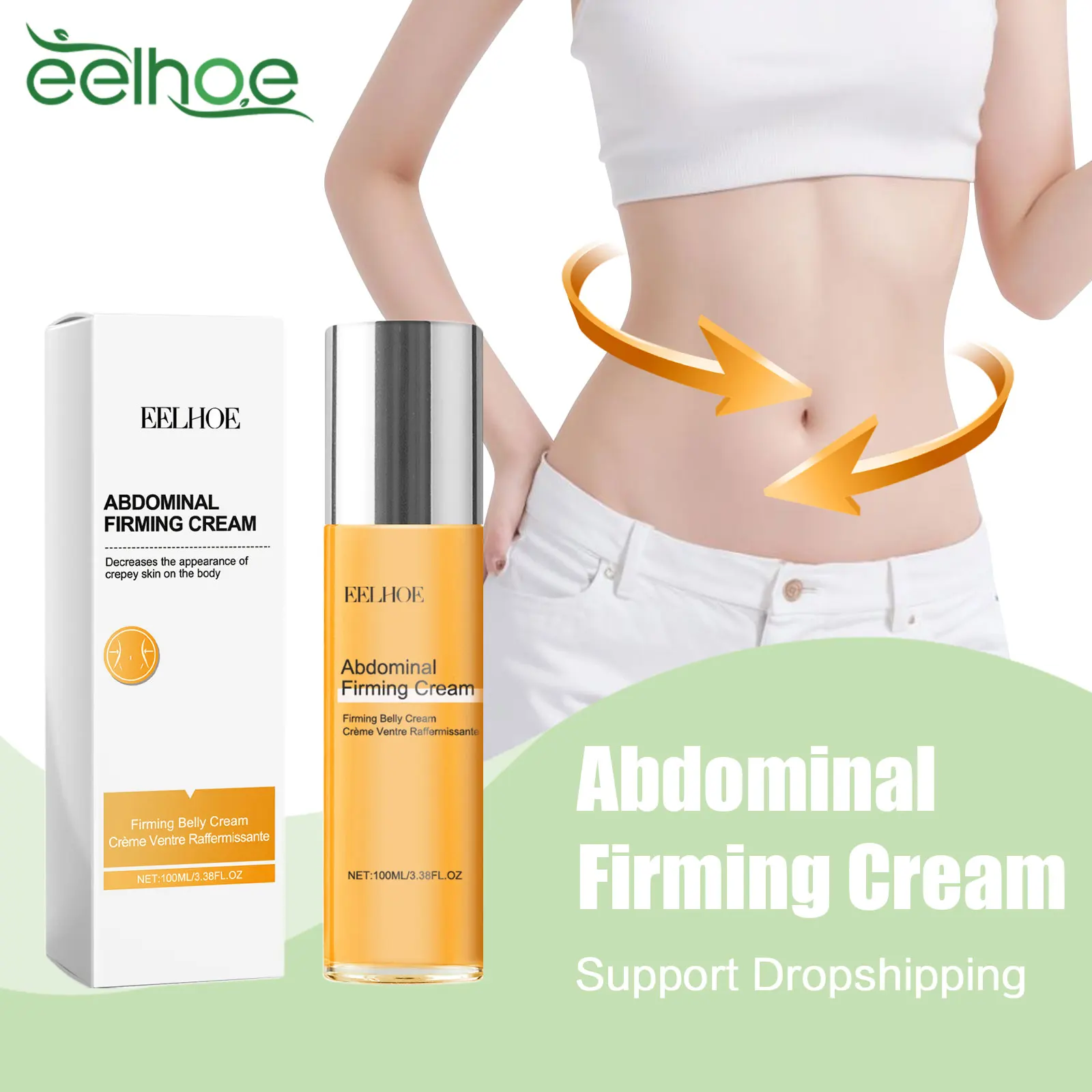 

Abdominal Slimming Cream Body Fat Burning Arm Belly Thigh Cellulite Reduction Waist Firming Remove Stretch Marks Massage Product