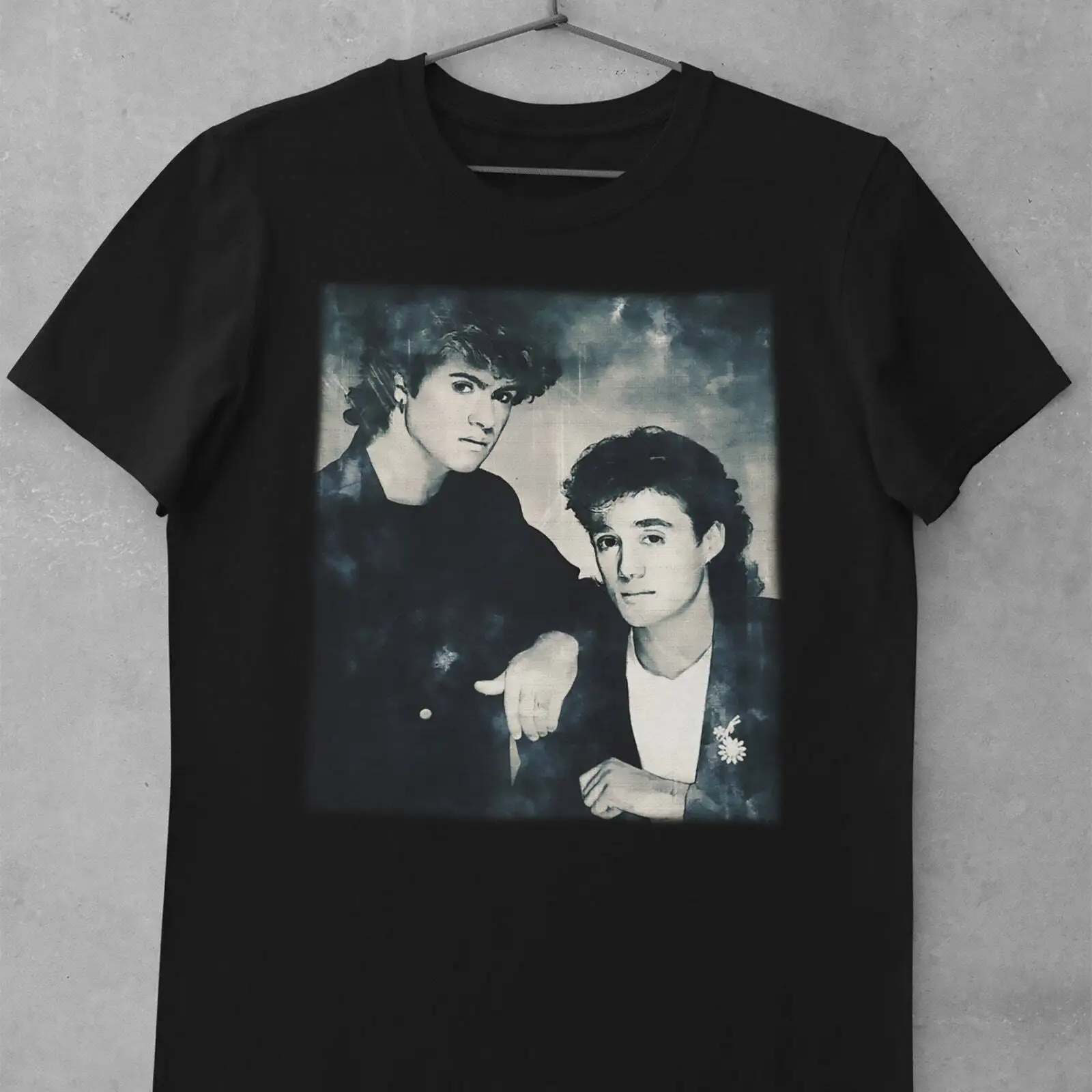 Vintage Retro Wham British Pop Band George Michael And Andrew Ridgeley Un T Shirt