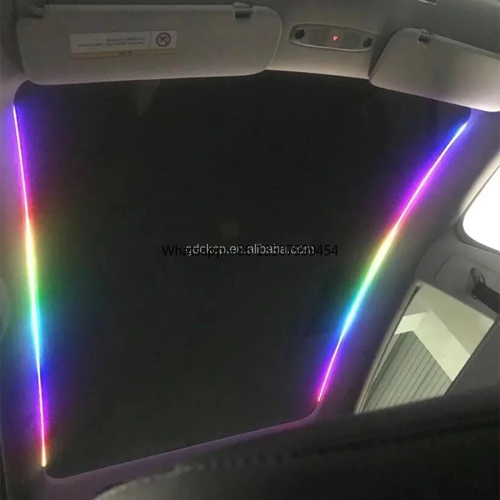 

Universal Symphony Skylight Ambient Light for 98% Car RGB Sunroof Atmosphere Light 2Pcs Sunroof LED Strip Symphony Ambient Light