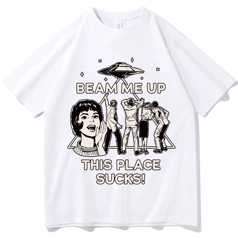 شعاع لي حتى هذا المكان تمتص غريب تي شيرت رجل امرأة Harajuku قصيرة الأكمام س الرقبة قميص غير رسمي هدية #6