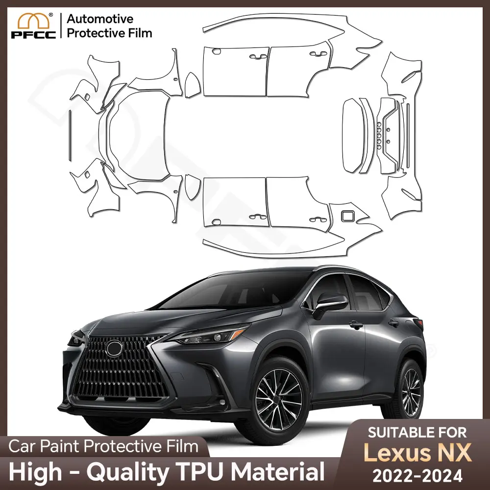

For Lexus NX 250 350 350H 450H 2022 2023 2024 TPU Car Paint Protection Film Clear Bra Kit Decal Pre Cut PPF Scratch Accessories