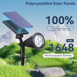 LED Lawn Lamp Adjustable Solar Garden Lights Outdoor IP65 Waterproof Home Garden Solar Light for Outside Walkway Yard Decoration