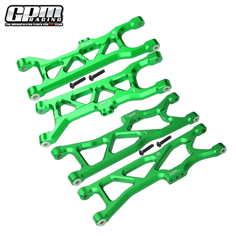 BRAZOS INFERIORES DELANTERO Y TRASERO DE ALUMINIO GPM PARA 1/10 4WD KRATON 4X4 4S BLX-ARA102690
