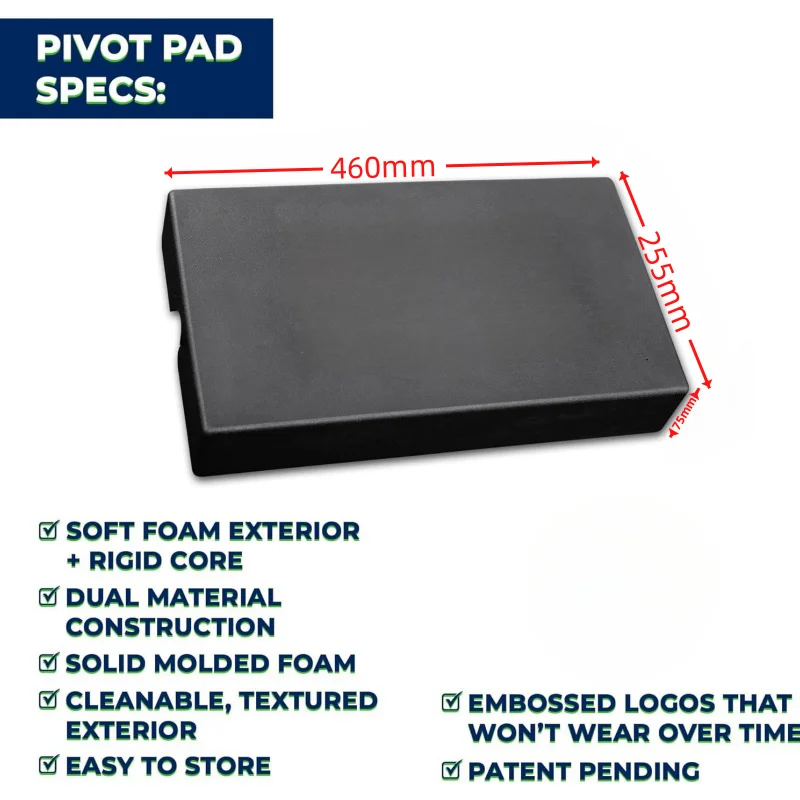 Gym Hip Thrust Pad with Back Support Pivot Pad Pressure Relief Hinge Cushion Hip Thrust Bench Alternative for Strength Training