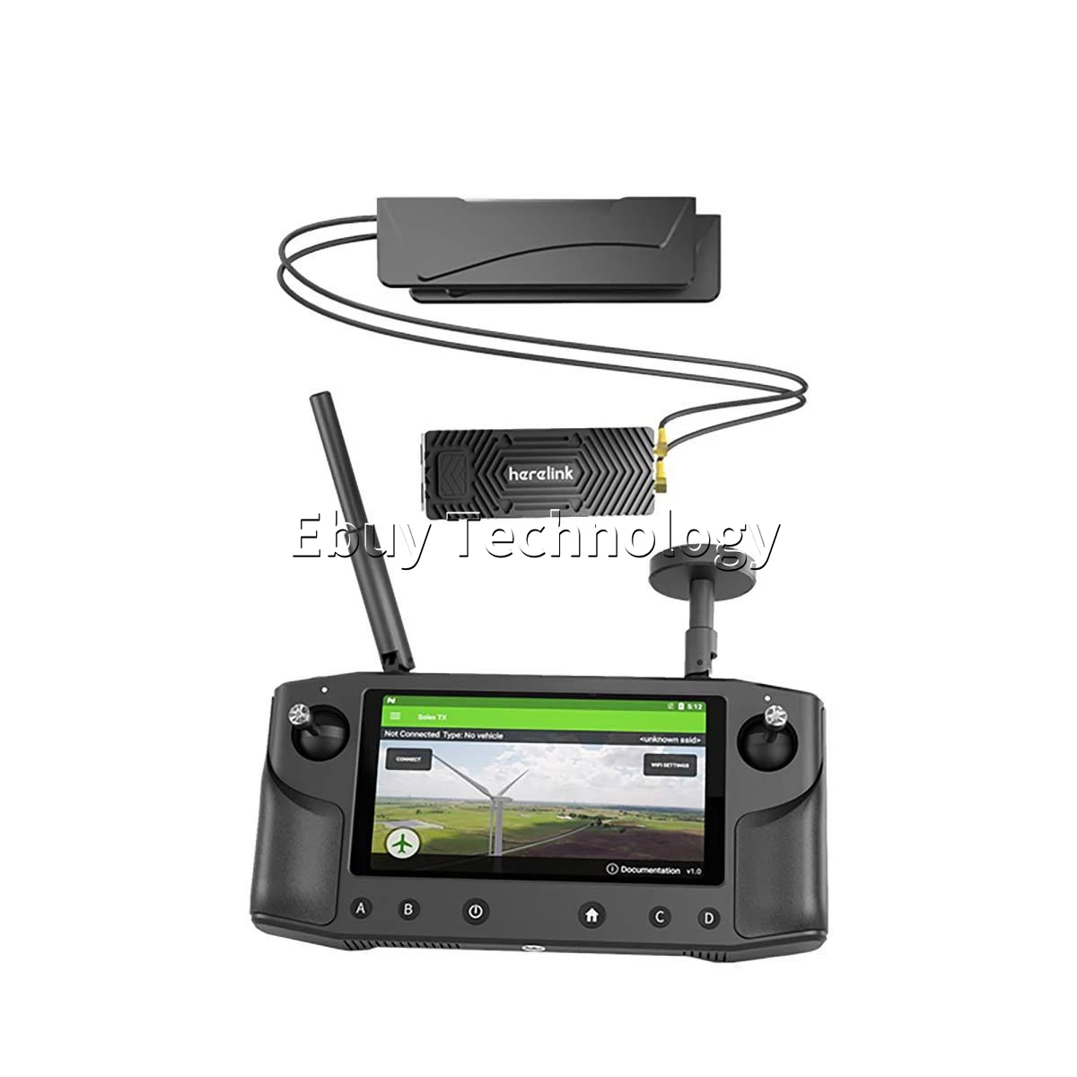 2025 hot sale Upgraded Version Herelink 5.5in Screen 2.4GHz 20KM Long Range HD Digital Video Telemetry Transmission System
