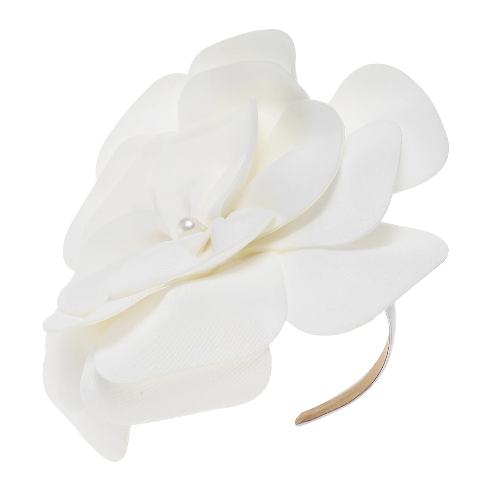 Large Floral Flower Headband Fascinator Elegant Bridal Hair Accessory Wedding Tea Party Cocktail Event Headpiece