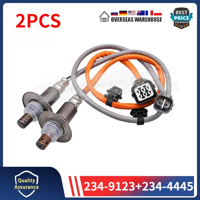 2PCS Oxygen Sensor 234-9123 234-4445 For Saab 9-2X Subaru Forester Impreza Legacy Outback 2.5L Upstream & Downstream 22641-AA360